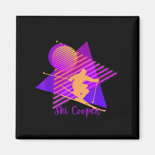 Lila Rosa Colorado Skiing Ski Cooper Leadville C Magnet