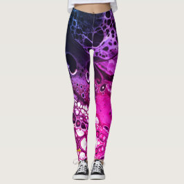 LILA ROSA COSMIC MÖRK WEBBING  LEGGINGS