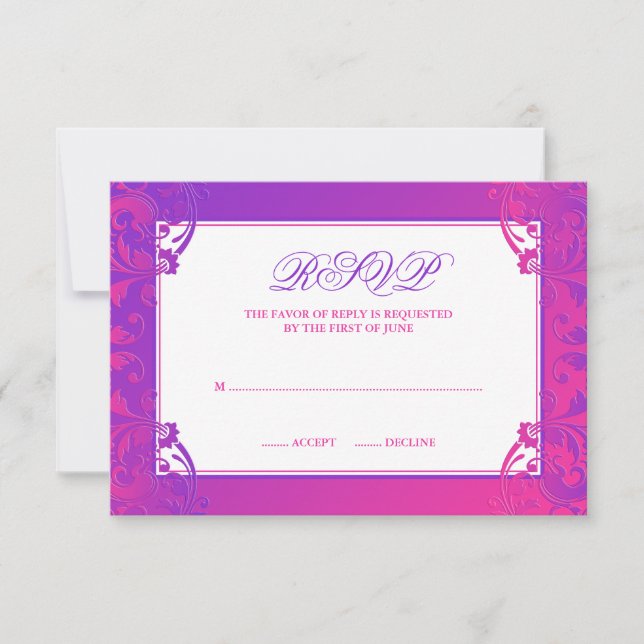 Lila Rosa Den Bat mitzvah OSAN blommar OSA Kort (Framsida)