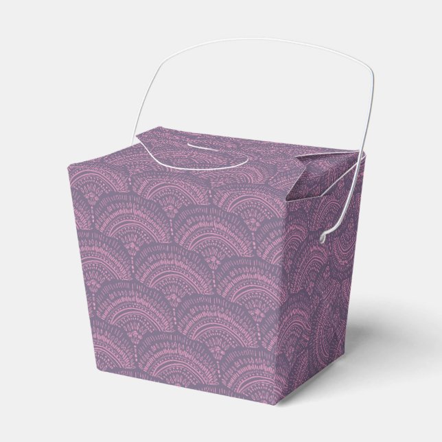 lila rosa etnisk afrikansk traditionell mönster presentaskar (Framsidan Sidan)