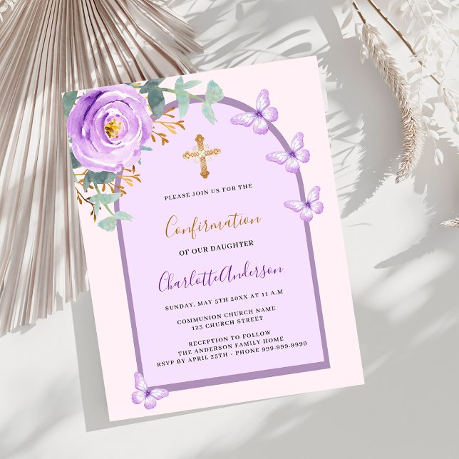 Lila rosa fjärilar väljer budget bekräftelse (Skapare uppladdad)