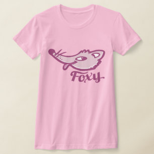 lila rosa foxyfox dam t-shirt