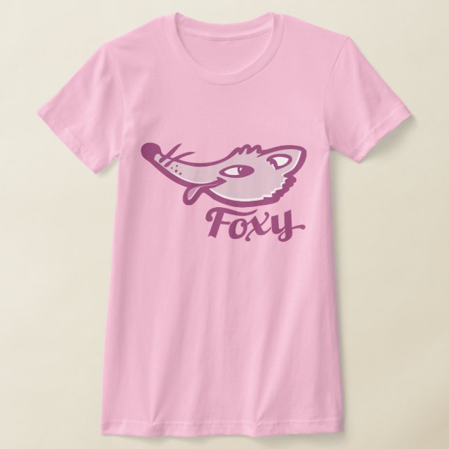 lila rosa foxyfox dam t-shirt (Laydown)