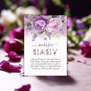 Lila & Rosa Garden Flowers Girl Bokar for Baby Tilläggskort