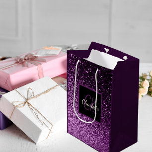 Lila rosa glitter monokultur vid födelsedag