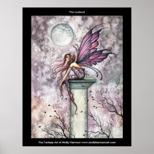 Lila Rosa Gotisk Sagoposters av Molly Harrison Poster