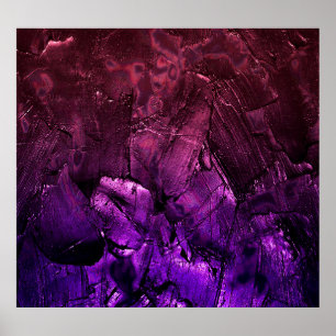 Lila Rosa-gradient: Mörkens Abstrakt Poster