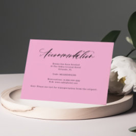 Lila Rosa Handskriftlig logi Tilläggskort