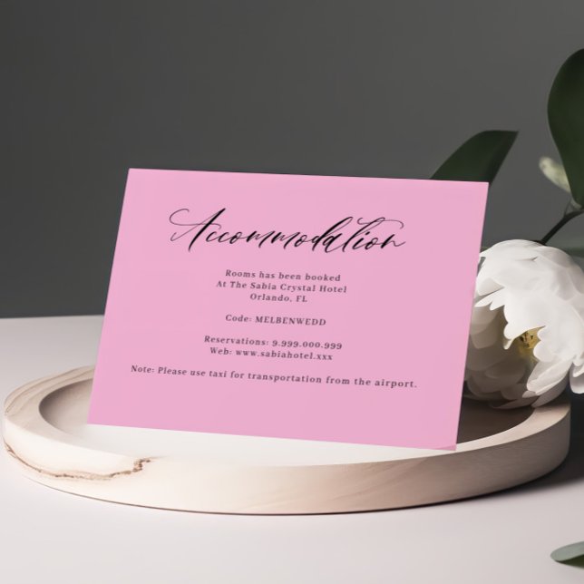 Lila Rosa Handskriftlig logi Tilläggskort (Skapare uppladdad)