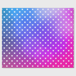 Lila Rosa Heart BIRTHDAY BRÖLLOP WRAP Presentpapper