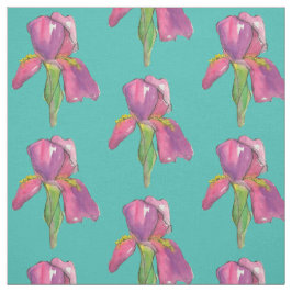 Lila Rosa Iris Turcouise Tyg