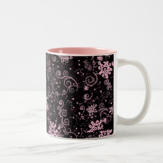Lila & Rosa Jazz-design - mugg (Höger)