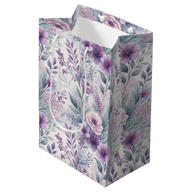 Lila, Rosa, Lavendel Blommig  (Framsidan Vinklad)