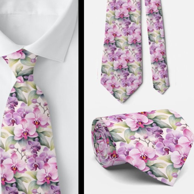 Lila Rosa Lavender Rainbow Pastel Orchids Slips (Skapare uppladdad)