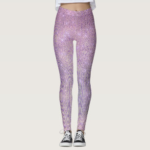 Lila Rosa Lilac Grill Sparkly Sequin Diamond Leggings