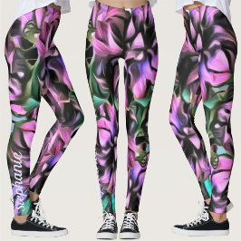 Lila Rosa Maj Husk Flowers 2190 Leggings