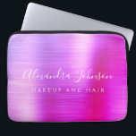 Lila Rosa Metallic Monogram Business Laptop Fodral<br><div class="desc">Modern Lila och Rosa Ombre Girly Makup and Hair Beauty Salon Faux Metallic Stainless Elegant Monogram Promotional Laptop Bag eller Sleeve Promotional (promo) Annons Fodral. Den här affärsdatorn för professionell i klass fodral kan anpassas så att den omfattar ditt monogrammade skript namnteckning namn och befattningsyrke eller befattning.</div>
