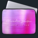 Lila Rosa Metallic Monogram Business Laptop Fodral<br><div class="desc">Modern Lila och Rosa Ombre Girly Makup and Hair Beauty Salon Faux Metallic Stainless Elegant Monogram Promotional Laptop Bag eller Sleeve Promotional (promo) Annons Fodral. Den här affärsdatorn för professionell i klass fodral kan anpassas så att den omfattar ditt monogrammade skript namnteckning namn och befattningsyrke eller befattning.</div>