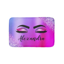 Lila Rosa Monogram Glitter Eyelash Modern