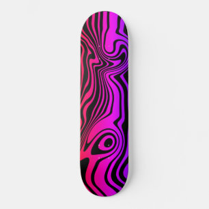 Lila Rosa Neon Färg Skateboard