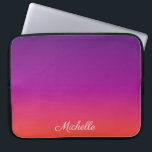 Lila, rosa och orange, gradient, ombre laptop fodral<br><div class="desc">Lila,  rosa och orange,  gradient,  ombre</div>