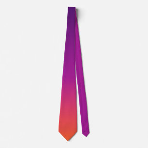 Lila, rosa och orange, gradient, ombre slips