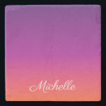 Lila, rosa och orange, gradient, ombre stenunderlägg<br><div class="desc">Lila,  rosa och orange,  gradient,  ombre</div>