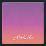 Lila, rosa och orange, gradient, ombre stenunderlägg<br><div class="desc">Lila,  rosa och orange,  gradient,  ombre</div>