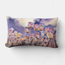 Lila rosa och orange tulpaner