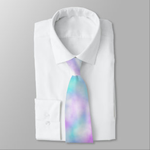 Lila Rosa och vattenbruk Tie Dye Tie Slips
