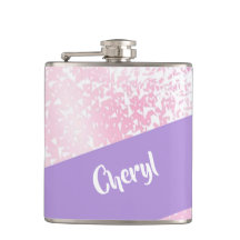 Lila, rosa och vit glitter