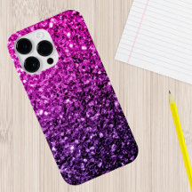 Lila Rosa Ombre falskt glitter gnistrar