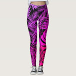 Lila rosa ombre tropical handflatan löv mönster leggings<br><div class="desc">Var en trendsättare i dessa toppen, bedövande bildåtergivning av en turkos, lila och rosa av den tropiska handflatan-träd-löven mönster mot svart bakgrund. Arbeta på, springa-ärenden, eller lägg dig bara i de här toppen bedövande lagarna som säkert kommer att göra en påstående i mode var du än går. Lägg till en...</div>