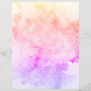 Lila Rosa Orange Guld Granite Scrapbook Papper