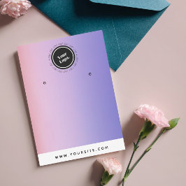 Lila Rosa övertoning Lägg till Visning för avläsni Visitkort