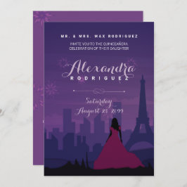 Lila Rosa Paris Fireworks Quinceañera