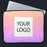 Lila Rosa Pastel - Logotyp för Anpassningsbar - sä Laptop Fodral<br><div class="desc">Guld,  Lila och Rosa Ombre Pastel Modern och Professionell Faux Glitter och Gnistra Elegant Anpassningsbar Markus för främjande av företagsprestation Bag eller Logotyp Promotional Sleeve för skönhetsindustrisknutpunkter. Det här fodral kan anpassas så att det omfattar företagets eller företagets logotyp.</div>