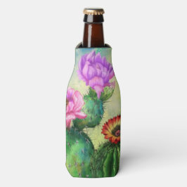 Lila Rosa Red Cactus Flaska Cooler Painting