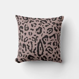 Lila rosa rosa gepard leopard djurtryck kudde