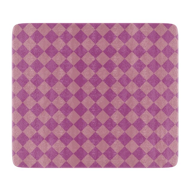 Lila Rosa Rutigt Diamantmönster (Framsidan)
