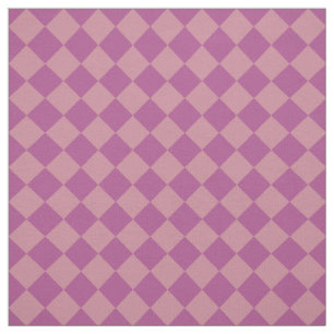 Lila Rosa Rutigt Diamantmönster Tyg