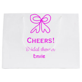 Lila rosa slinga bröllopsdusch med namn 