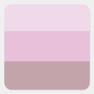 Lila Rosa Stripe Ombre Fyrkantigt Klistermärke