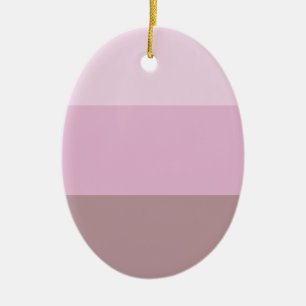 Lila Rosa Stripe Ombre Julgransprydnad Keramik