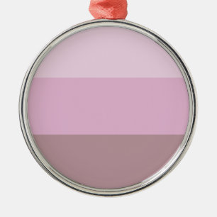 Lila Rosa Stripe Ombre Julgransprydnad Metall