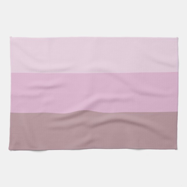 Lila Rosa Stripe Ombre Kökshandduk (Horisontell)