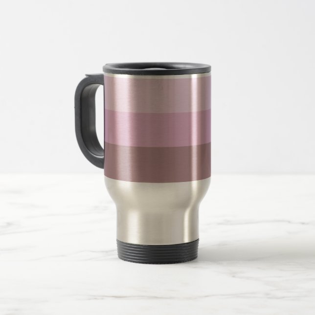 Lila Rosa Stripe Ombre Resemugg (Framsida vänster)
