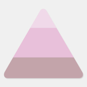 Lila Rosa Stripe Ombre Triangelformat Klistermärke