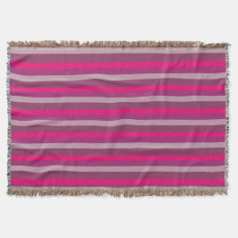 Lila Rosa Summer Mood Linjer Throw Blanket Filt