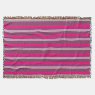 Lila Rosa Summer Mood Linjer Throw Blanket Filt